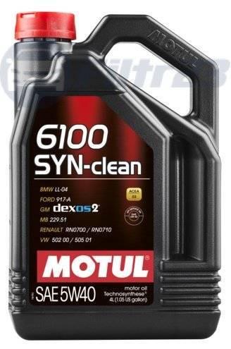 MOTUL 113896 Масло моторное 6100 SYN-CLEAN 5W-40 4L